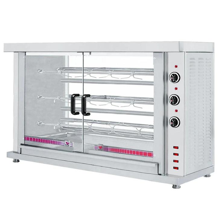 Kippengrill | 3 Spitten | Voor ca. 15 kippen | 400V |, Zakelijke goederen, Horeca | Keukenapparatuur, Nieuw in verpakking, Verzenden