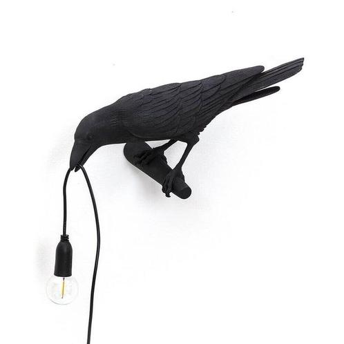 Seletti - Marcantoni - Lamp ornament - Bird Lamp Black -, Antiquités & Art, Art | Objets design