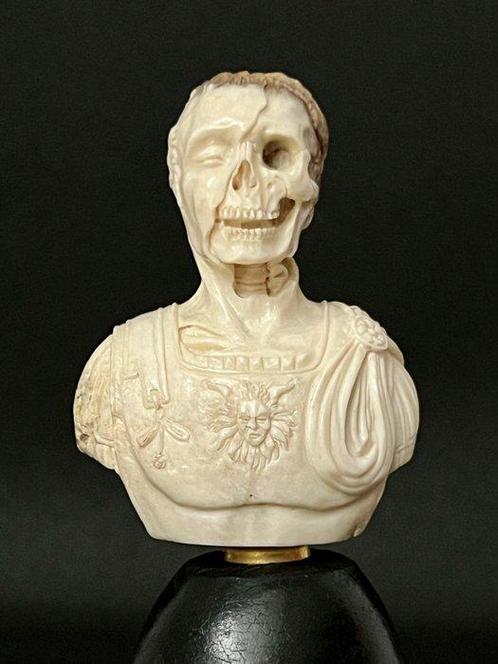 sculptuur, Mémento Mori - Buste d’empereur - 13.5 cm -, Antiek en Kunst, Kunst | Niet-Westerse kunst