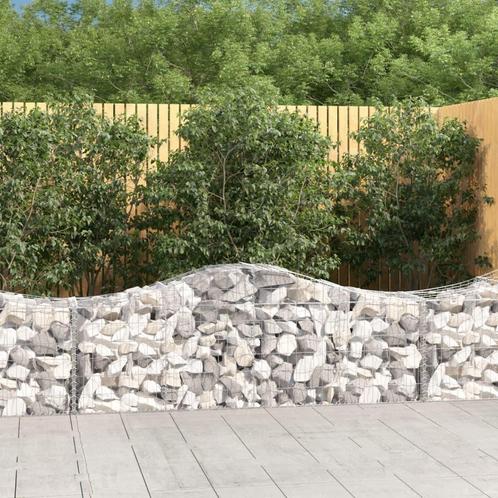vidaXL Schanskorven 10 st gewelfd 200x50x60/80 cm, Tuin en Terras, Bloempotten, Nieuw, Verzenden