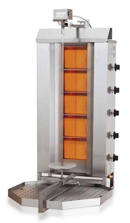 Gyros Grill Gas Motor Boven 5 Hittezones, Zakelijke goederen, Horeca | Keukenapparatuur, Ophalen of Verzenden