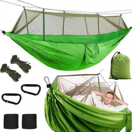 Heerlijk relaxen in deze hangmat met klamboe geen insecten!!, Tuin en Terras, Overige Tuin en Terras, Nieuw