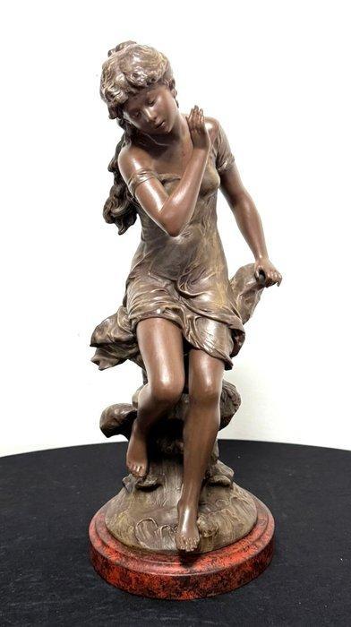 Francois Moreau (1857-1930) Art Nouveau - Sculpture,, Antiek en Kunst, Kunst | Designobjecten