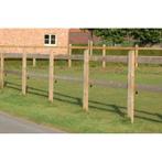 Piquet de prairie cambridge en bois avec sommet plat incliné