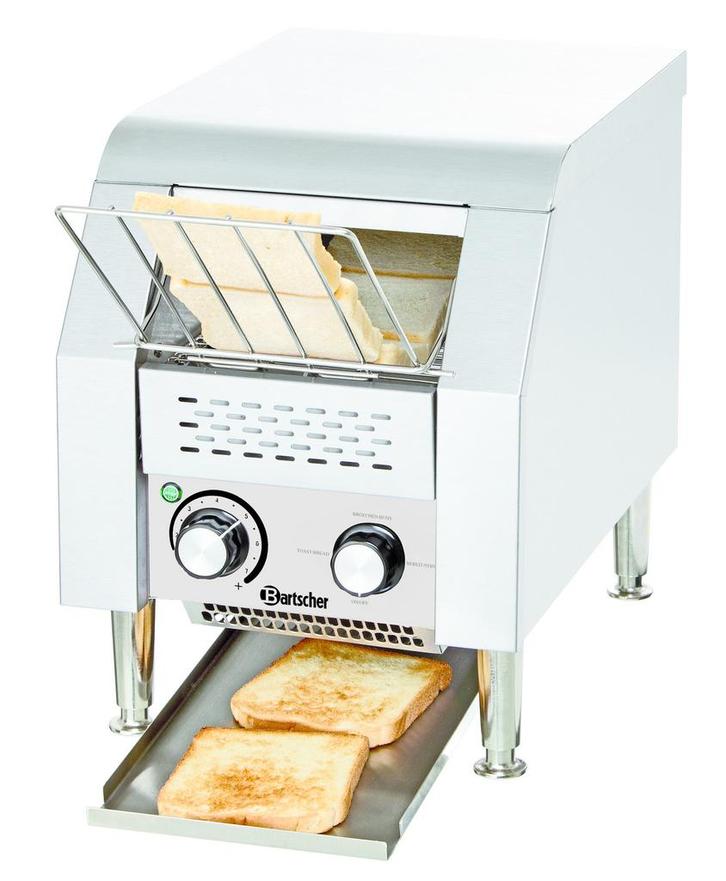 Doorlooptoaster | MINI | RVS | Enkel | Max. 75/u. | 1.34kW, Zakelijke goederen, Horeca | Keukenapparatuur, Nieuw in verpakking