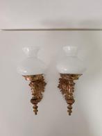 Wandkandelaar (2) - Franse wandlampen - Brons, Messing -, Maison & Meubles