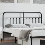 vidaXL Tête de lit métal noir 180 cm, Maison & Meubles, Neuf, Verzenden