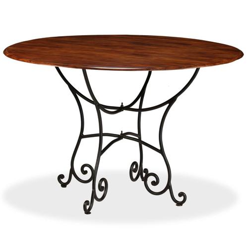 vidaXL Eettafel 120x76 cm massief hout met honingafwerking, Huis en Inrichting, Tafels | Eettafels, Nieuw, Verzenden