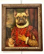 Spaanse school (XIX) - Ritratto antropomorfo, Antiek en Kunst