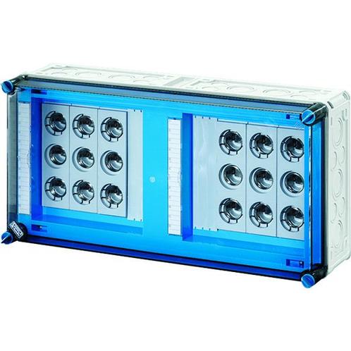 Hensel Mi 6x63A Zekeringkast IP65 Met 250A 5-Poolse Rail -, Doe-het-zelf en Bouw, Elektriciteit en Kabels, Verzenden