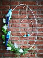 Actie metalen ei metal egg ring 17*25cm hang white frame, Hobby en Vrije tijd, Nieuw