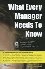 What every manager needs to know, Boeken, Literatuur, Verzenden, Nieuw
