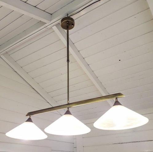 In hoogte verstelbare Bibliotheeklamp - Plafondlamp -, Antiek en Kunst, Curiosa en Brocante
