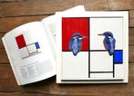 Jos Verheugen - Free after Mondrian, with Kingfishers, Antiek en Kunst, Kunst | Schilderijen | Modern