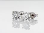 Boucles doreilles cloutées - 14 carats Or blanc - 2.10ct.