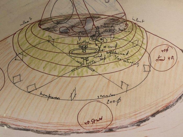 Panamarenko (1940-2019) - Bing II, Antiek en Kunst, Kunst | Tekeningen en Fotografie