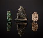 Oud-Egyptisch Horus, Bes en scarabee Egyptische amuletten -