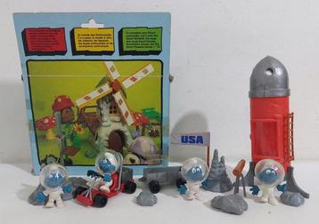Schleich - Action figure 4.0604 SMURF MOONSET SUPER PLASET 4