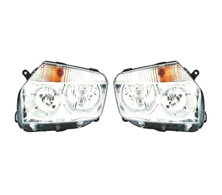 PHARES POUR DACIA DUSTER 10- FOND CHROMÉ, Auto-onderdelen, Verlichting, Verzenden