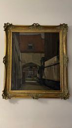 René Engelen ( 1897-1911 ) - Oud steegje te Antwerpen, Antiek en Kunst