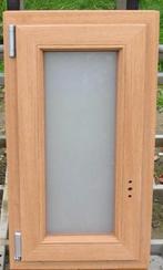 pvc raam , chassis , venster , kozijn 42 x 76 lichte eik, Kunststof, Minder dan 75 cm, Raamkozijn, Nieuw