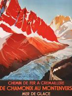 Roger Soubie - De Chamonix au Montenvers, Mer de glace PLM, Antiquités & Art, Art | Dessins & Photographie