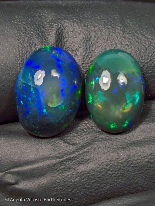 6,52 ct - Prachtige natuurlijke kostbare donkere Welo-opaal,, Collections, Minéraux & Fossiles