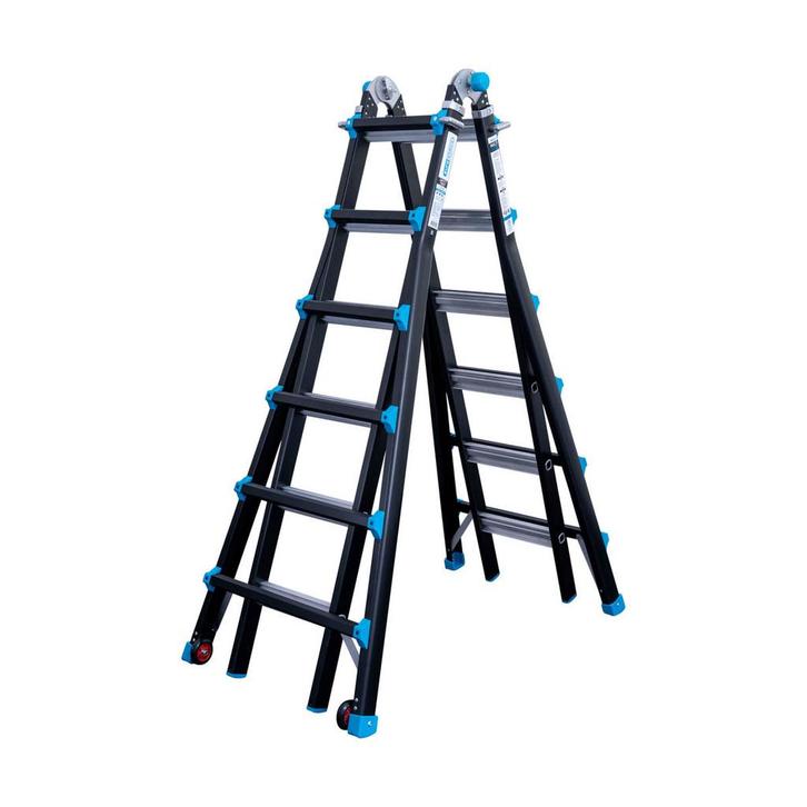 Professionele vouwladder Eurostairs 4x6, Doe-het-zelf en Bouw, Ladders en Trappen, Verzenden