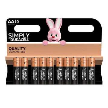 Duracell simply AA batterijen - 10 stuks op Overig