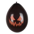 Halloween Ballonnen Creepy Pumpkin 25cm 6st, Nieuw, Verzenden