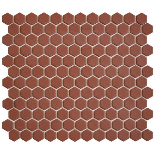 Mozaiek Tegel Hexagon 26x30 cm Mat Terra Cotta (Doosinhoud, Bricolage & Construction, Sanitaire, Enlèvement ou Envoi