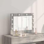 vidaXL Make-up Spiegel met spiegel Grijs Sonoma 60 x 45 x 18, Huis en Inrichting, Verzenden, Nieuw