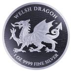 Niue. 20 x 2022 1oz $2 NZD Niue Welsh Dragon Heraldic Series