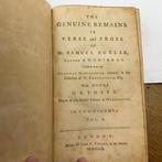 Samuel Butler - The Genuine Remains in Verse and Prose of