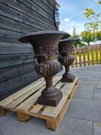 XL Lion Head - 72 cm - Vaas (2) - Gietijzer