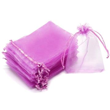 Fako Bijoux® - Organza Zakjes - 10x15cm - Lila Paars - 50 beschikbaar voor biedingen