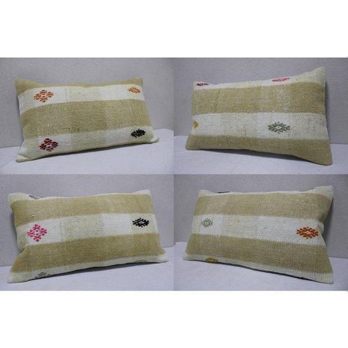 (4) Anatolian Handwoven Cushion - Coussin - 30 cm - 50 cm, Maison & Meubles, Ameublement | Tapis & Moquettes