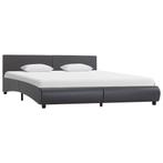 vidaXL Cadre de lit Gris Similicuir 160 x 200 cm