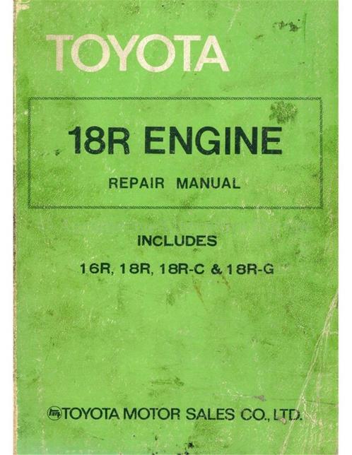 1975 TOYOTA MOTOR WERKPLAATSHANDBOEK ENGELS, Auto diversen, Handleidingen en Instructieboekjes