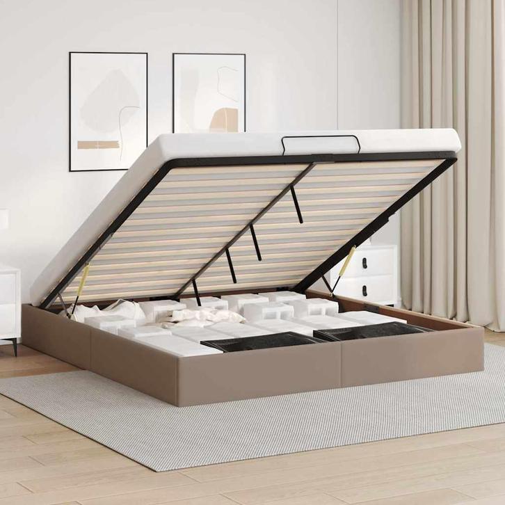 vidaXL Bedframe zonder matras 180x200 cm kunstleer, Huis en Inrichting, Slaapkamer | Bedden, Nieuw, Verzenden
