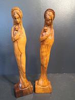 Statue, Twee heilige Maria beelden - 33 cm - Olivier