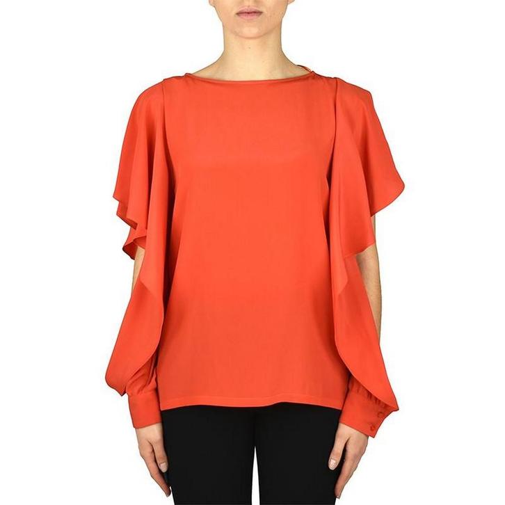 Pinko • rode blouse met open mouwen • 34 (IT40), Kleding | Dames, Blouses en Tunieken, Rood, Nieuw, Maat 42/44 (L), Verzenden