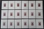 Belgique 1942 - 18 Blocs 592A/92B neufs avec gomme et sans