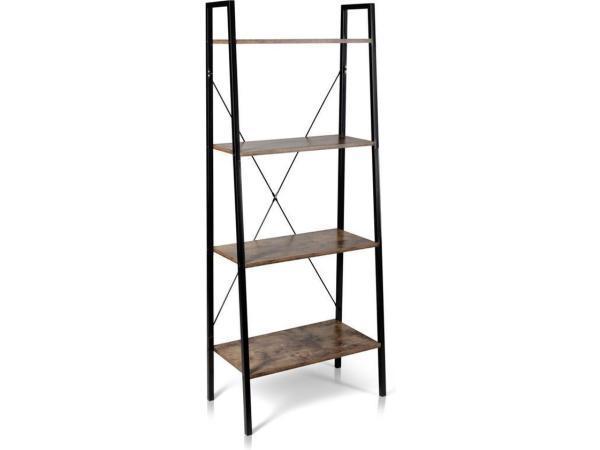 Veiling - Boekenkast Melamine plank + Stalen buizen, Huis en Inrichting, Kasten | Boekenkasten, Nieuw