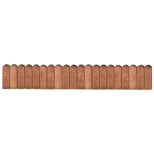 vidaXL Gazonrand 120 cm geïmpregneerd grenenhout bruin, Tuin en Terras, Bielzen en Borduren, Nieuw, Verzenden