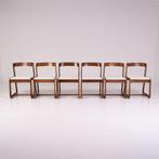 Mario Sabot - Willy Rizzo - Stoel (6) - Hout, Textiel