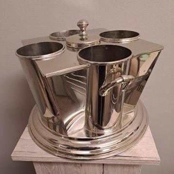 Glacière - refroidisseur à vin pour 4 bouteilles - Plaqué(e)