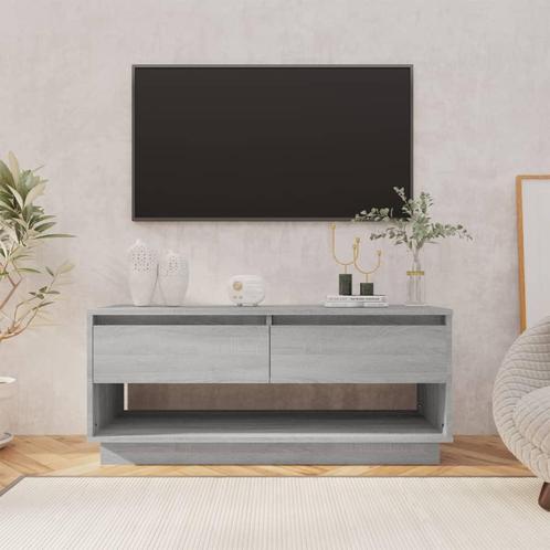 vidaXL Meuble TV Sonoma gris 102x41x44 cm Bois, Huis en Inrichting, Kasten |Televisiemeubels, Verzenden