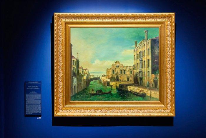 Da Bernardo Bellotto (XX) - Rio dei Mendicanti con la Scuola, Antiquités & Art, Art | Peinture | Classique