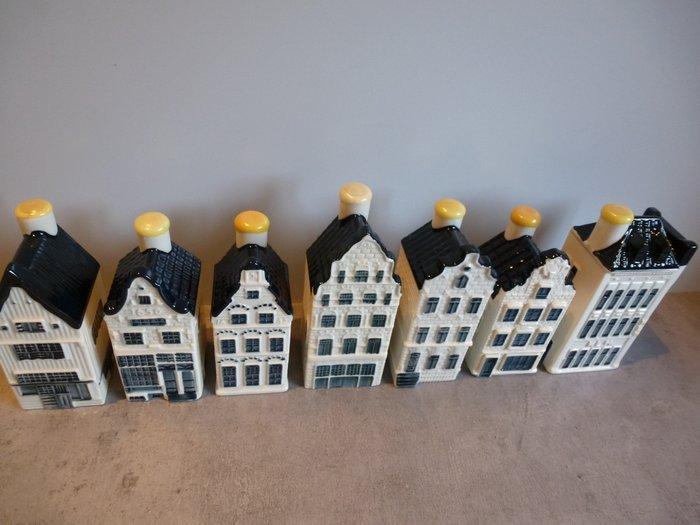 KLM-huisje - Zeven KLM huisjes gevuld met Bols, Antiek en Kunst, Antiek | Wandborden en Tegels